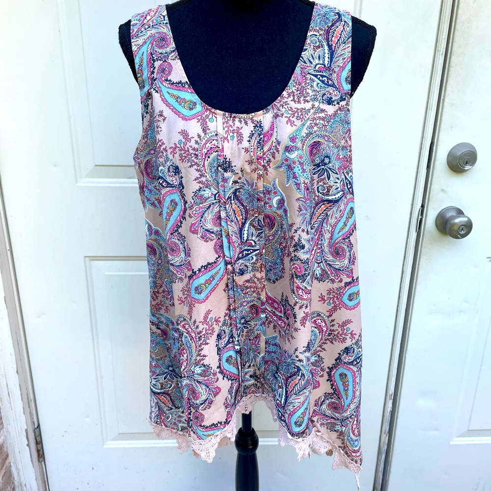 Charming Charlie, Sleeveless Tunic, Size L